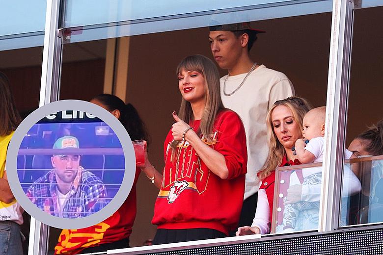 Travis Kelce Joins Taylor Swift Dance Party at Texas Rangers World Series Game 1