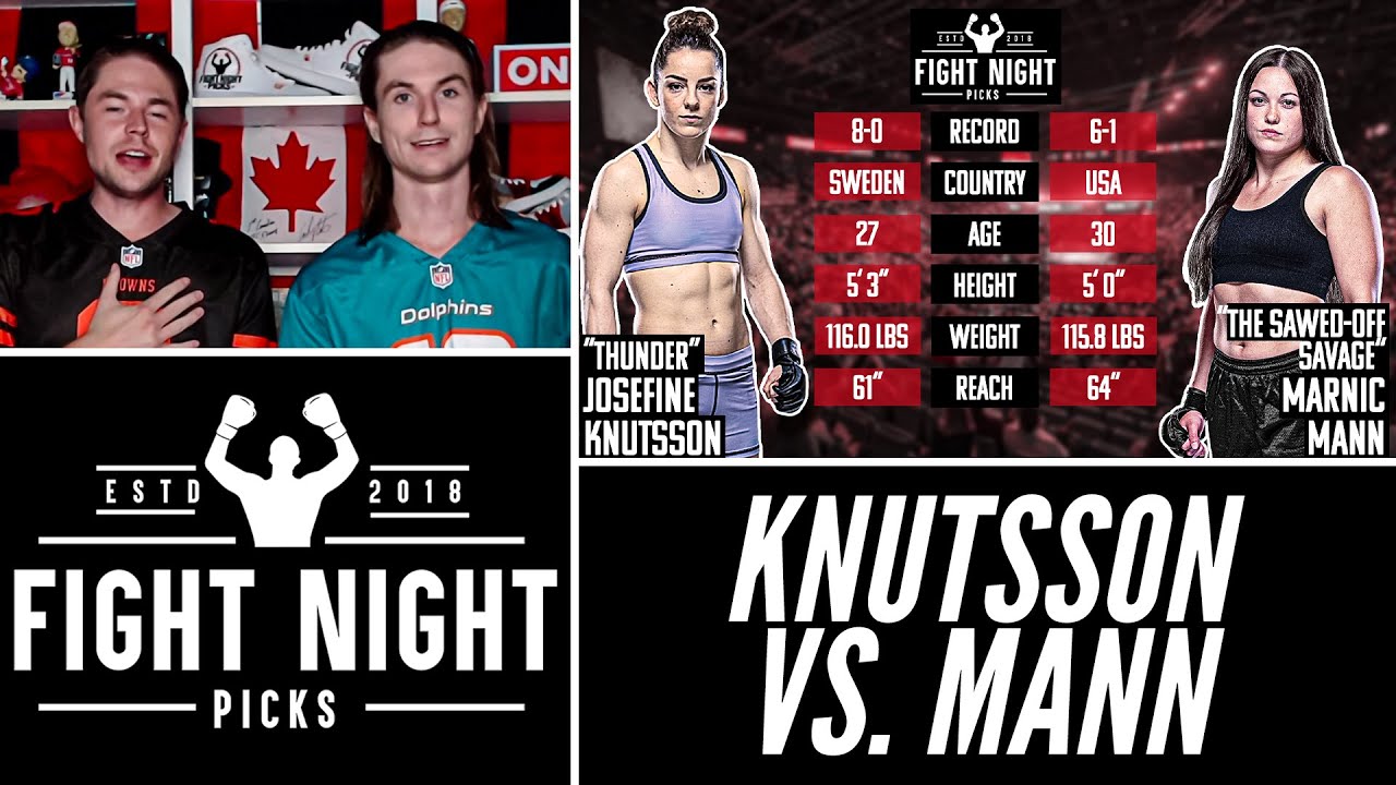 Josefine Knutsson vs Marnic Mann: UFC Fight Night 227 Full Fight Preview