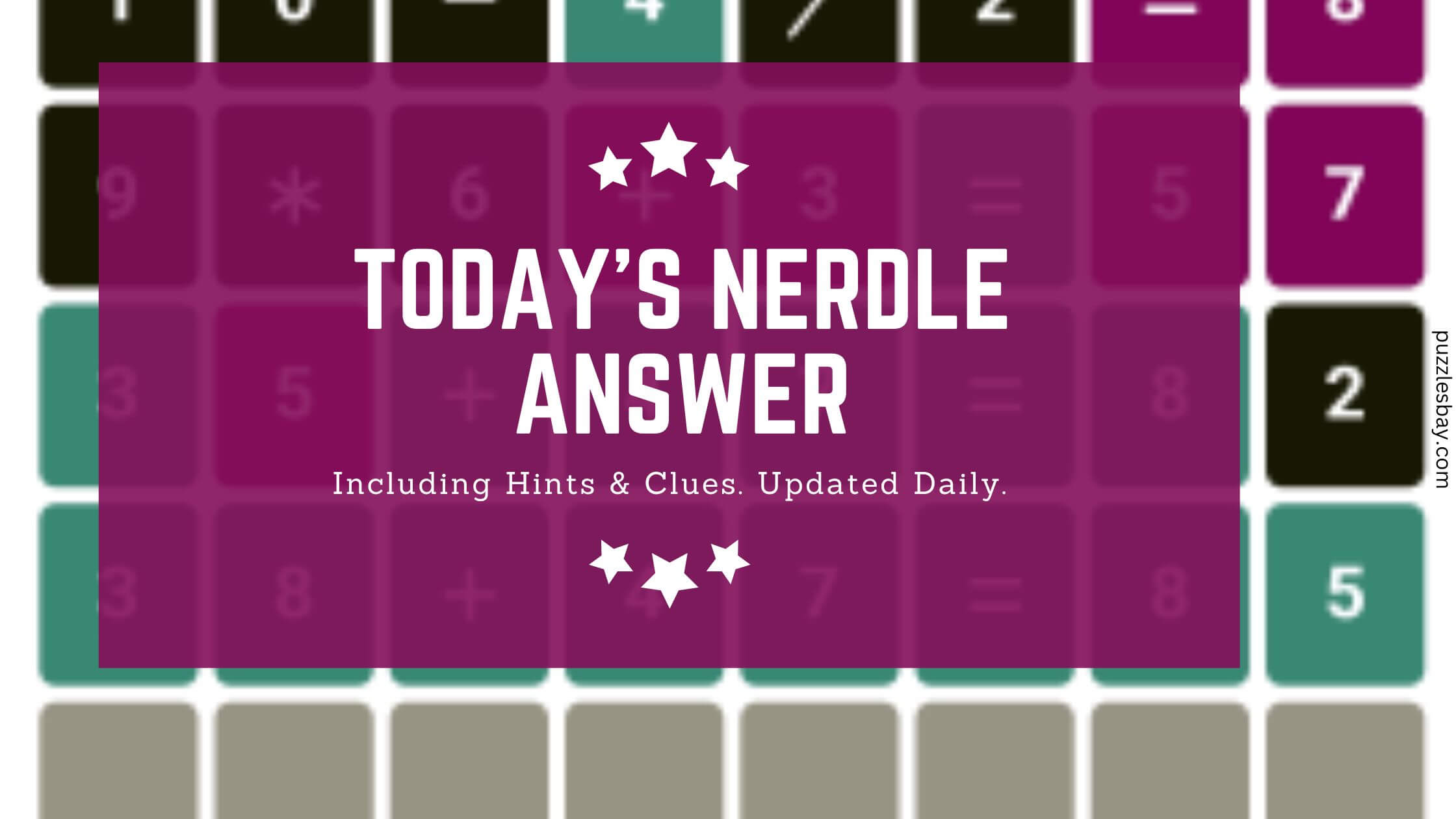 Nerdle Answers Today: Solve the Daily Math Puzzle (October 2024)