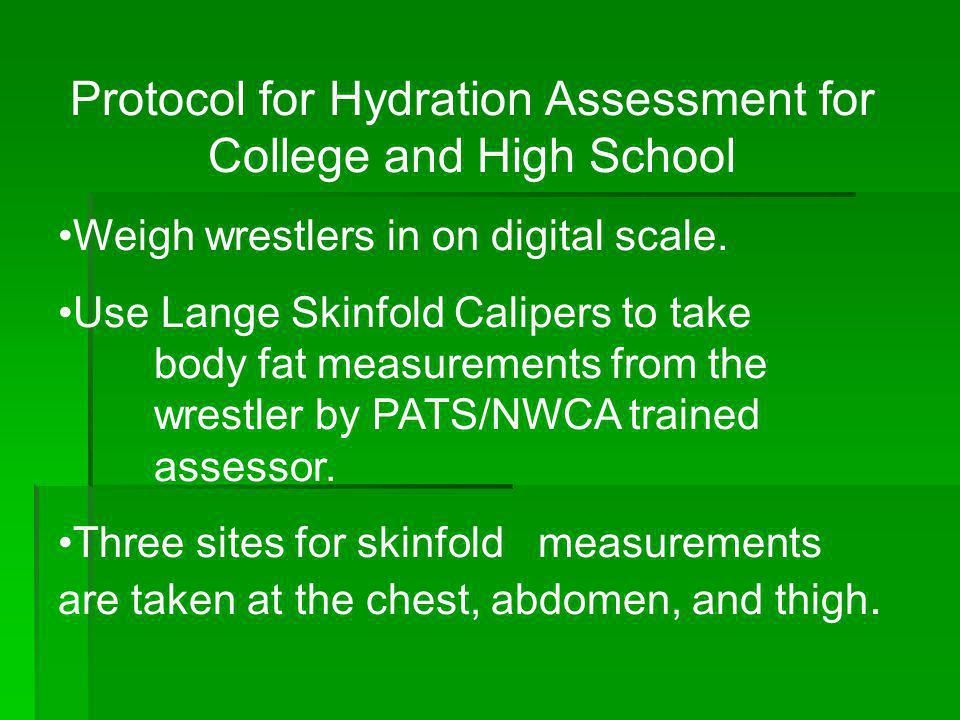 How to Pass a Hydration Test for Skinfold Measurements