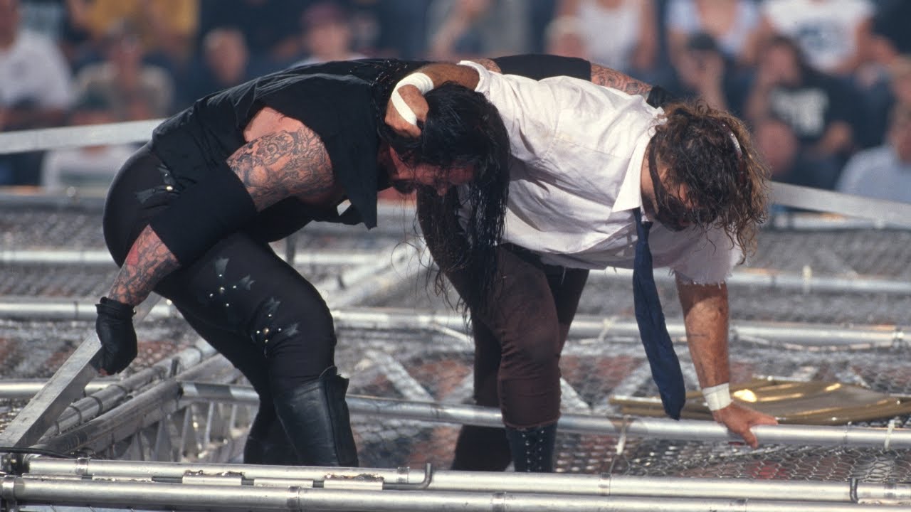 Crazy Moments of Undertaker vs Mankind Hell in a Cell Match