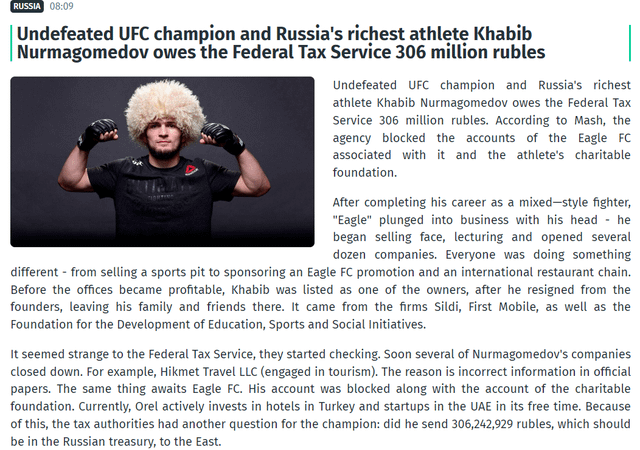 The Truth About Khabib Taxes: Did He Pay His Fair Share?