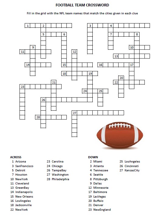 Get Your Game On with Football Buddy Crossword Puzzles