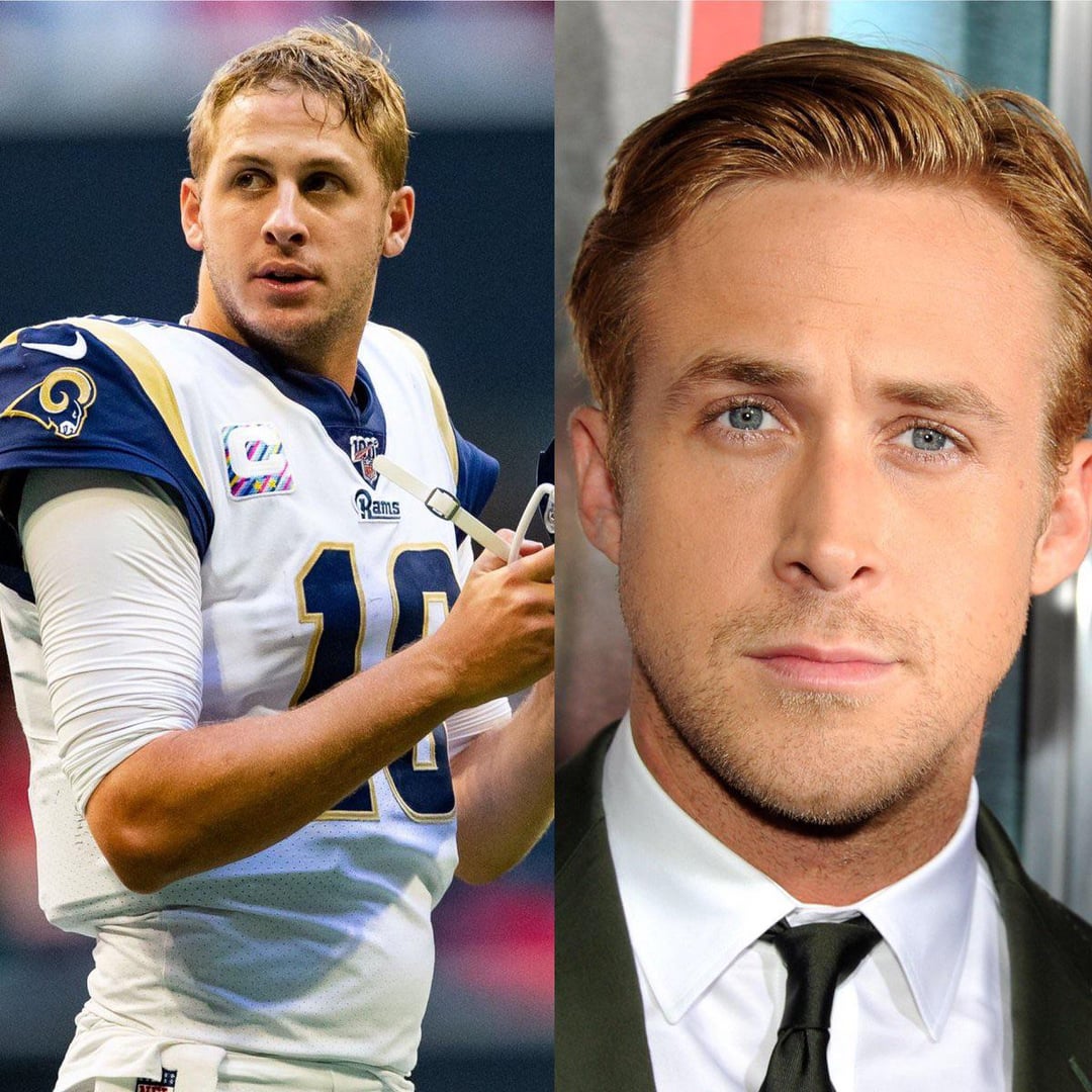 Ryan Gosling and Jared Goff: Doppelgangers or Long-Lost Brothers?