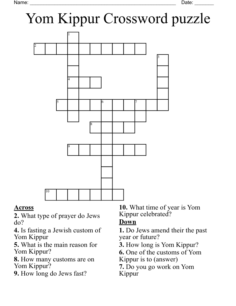 Still Stuck? Find the Answer to Observes Yom Kippur Crossword Now