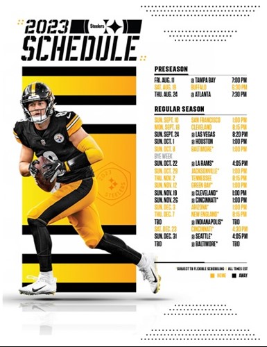 Steelers 2023 Football Schedule is Here