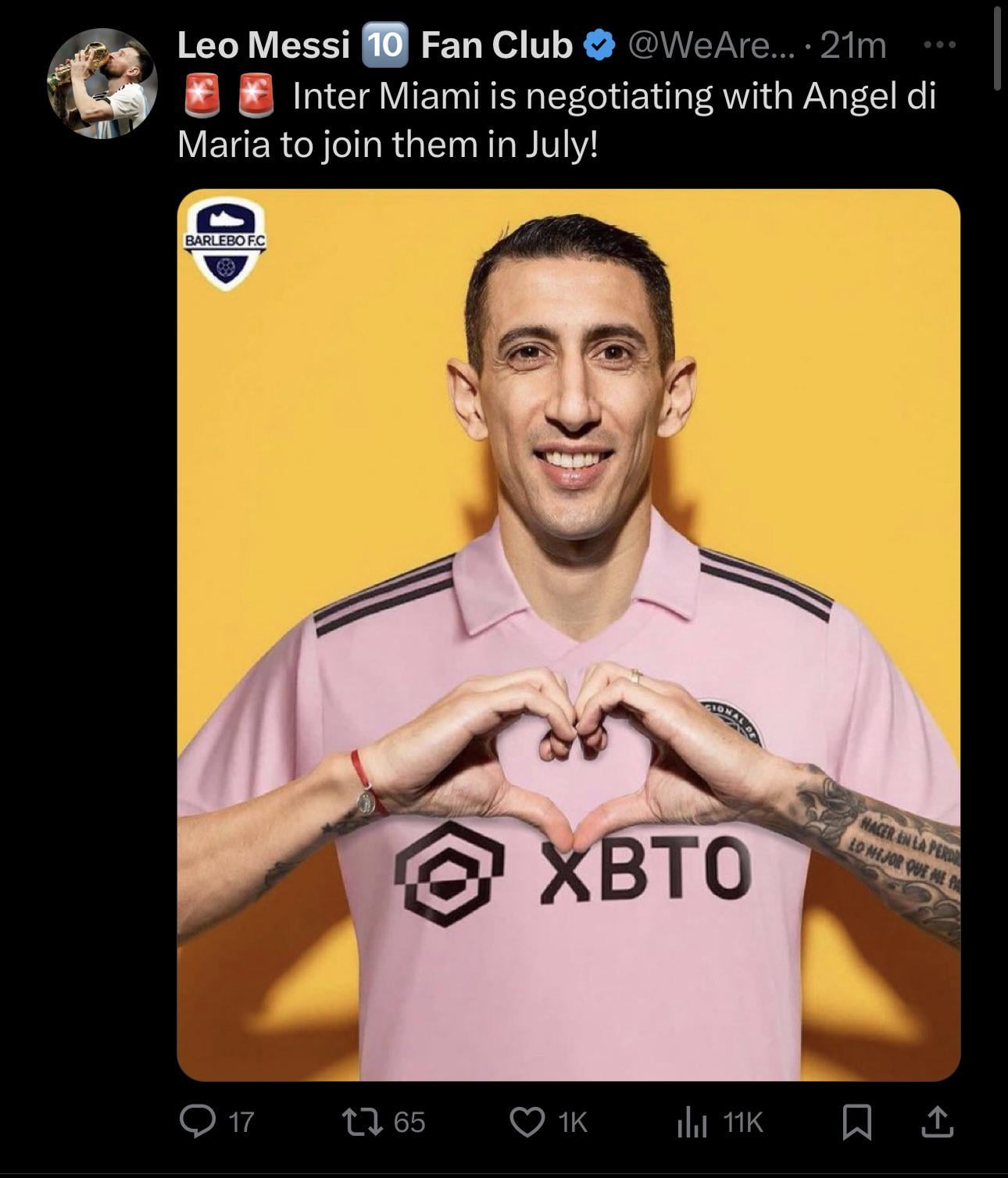 Will Di Maria Join Inter Miami? Big Move Could Be Coming