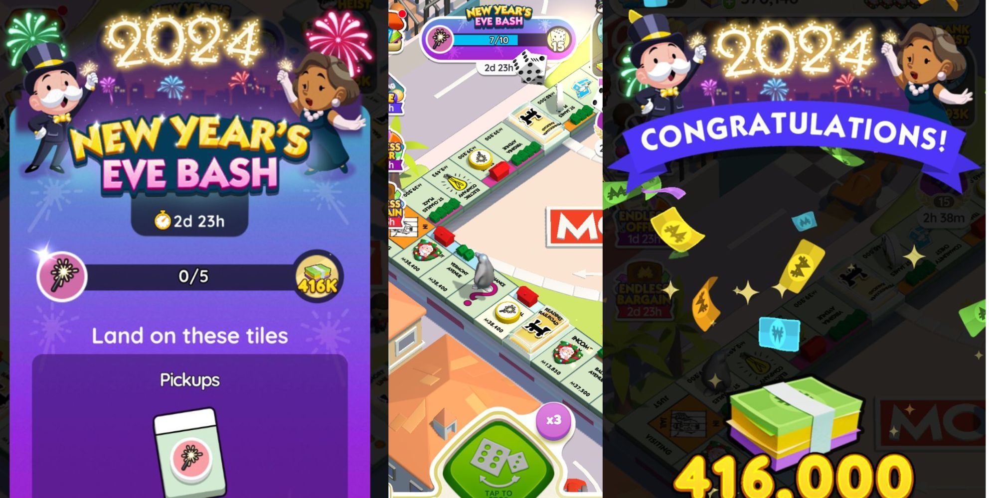 Claim Your Monopoly GO New Years Eve Bash Rewards,A Full List Here