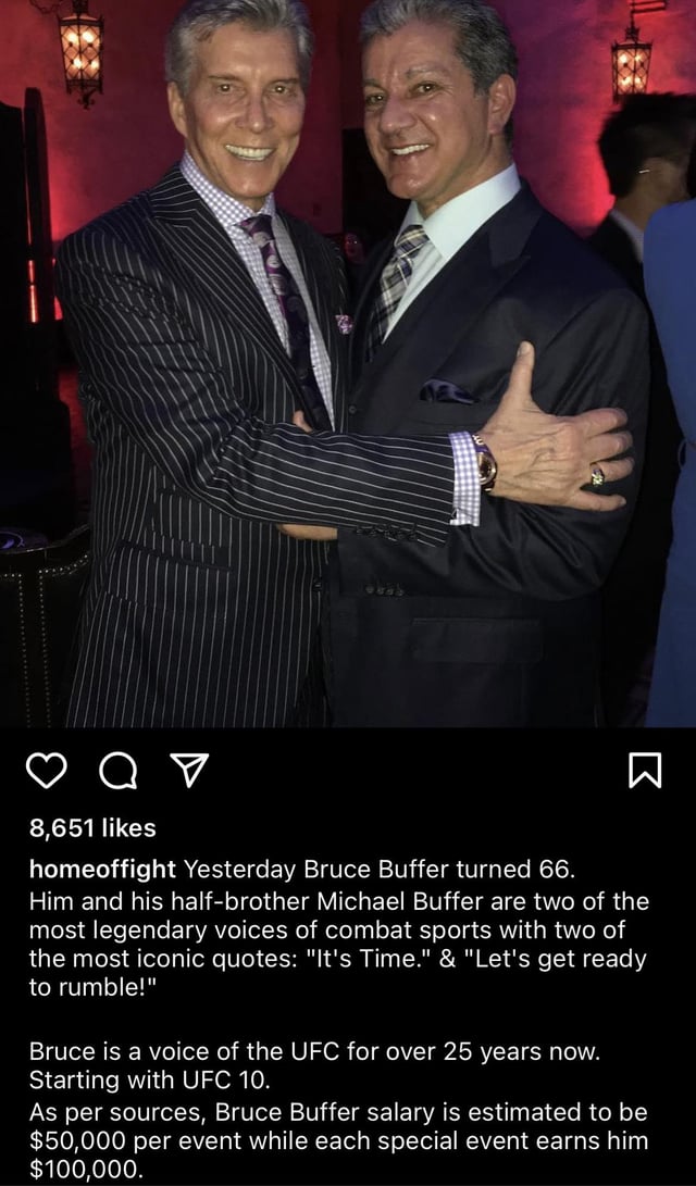 Wondering How Much Bruce Buffer Makes? Heres the Inside Scoop