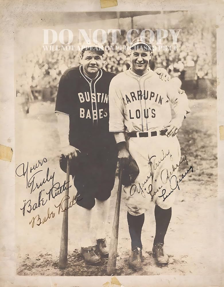 See the Babe Ruth and Lou Gehrig Photo Making Waves Online