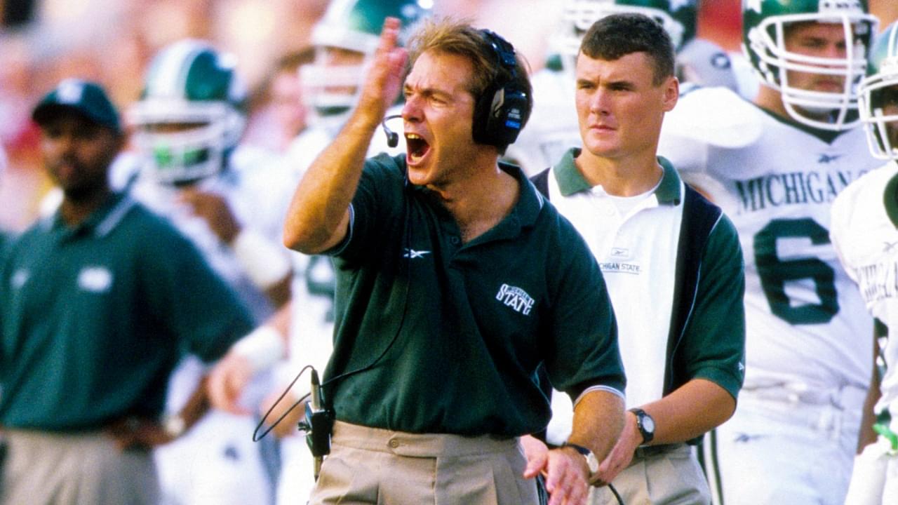 Nick Saban and Michigan State: Relive the coaching days.