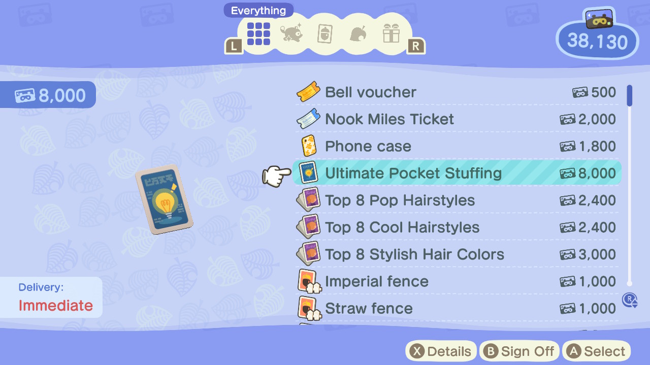 What is Ultimate Pocket Stuffing in Animal Crossing? Get More Space for Your Items!