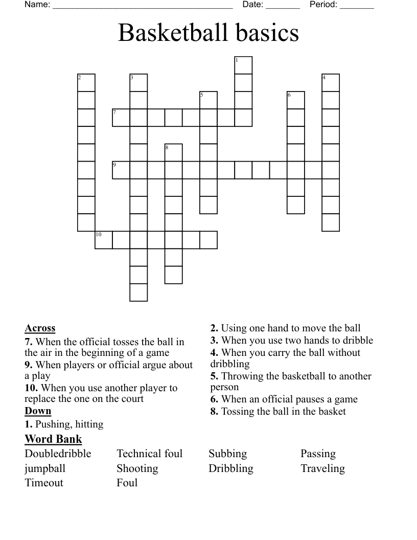 Help with one is used in basketball crossword! We have easy answers for you!