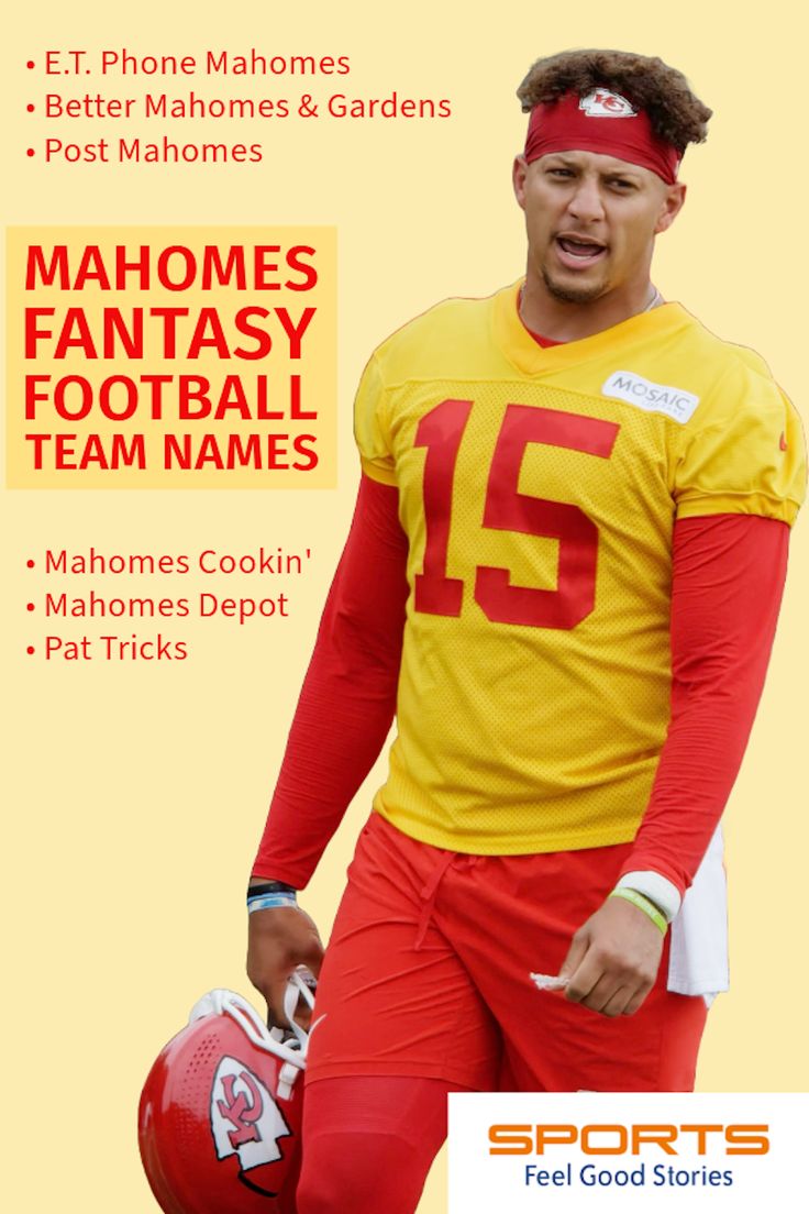 Fantasy Football Names With Mahomes, Clever And Hilarious Options Here