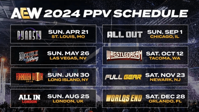 Complete nxt ppv schedule 2024, see all upcoming events right here.