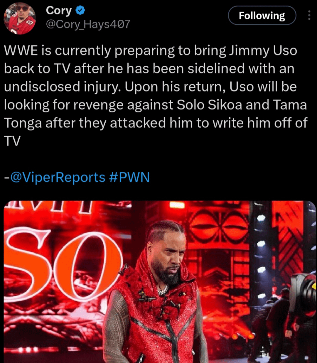 Jimmy Uso Could Return to WWE Later This Year, What to Expect?