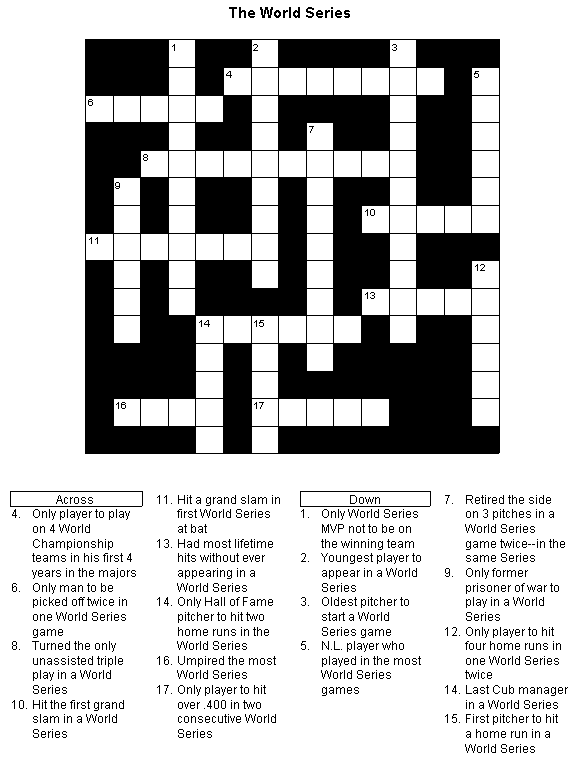 Pitching Stats Crossword Puzzles: The Ultimate Guide for Baseball Fans