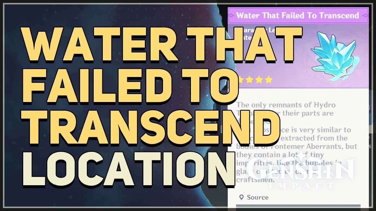 Is Your Water Stuck? Water That Failed to Transcend! (Use This Easy Guide to Understand the Problem and Find Solutions)