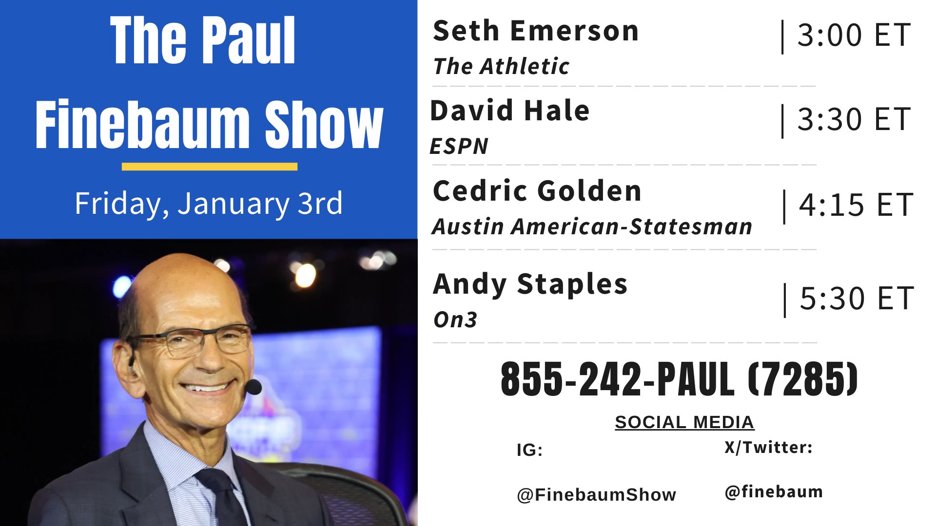 Looking for Paul Finebaum Contact Info? Find It Here!