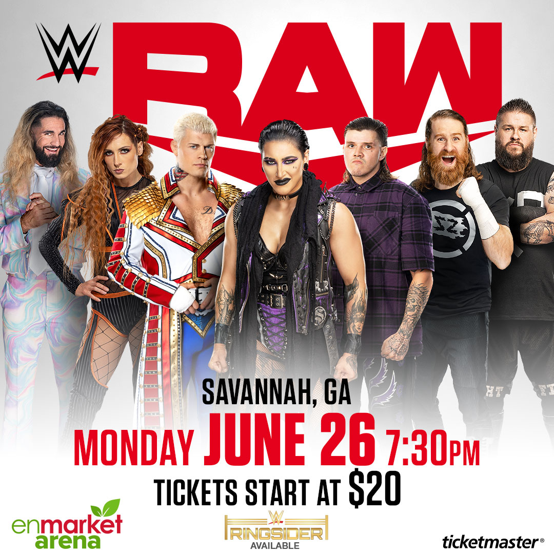 WWE Raw Savannah: What to Expect at the Show? Plus Ticket Info and More!