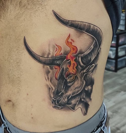 Brahma Bull Tattoo Designs,Popular Choice For Man!