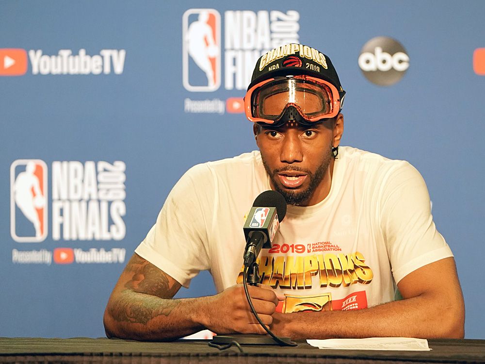 Wearing NBA Finals Goggles: A Look at the Post-Game Tradition.