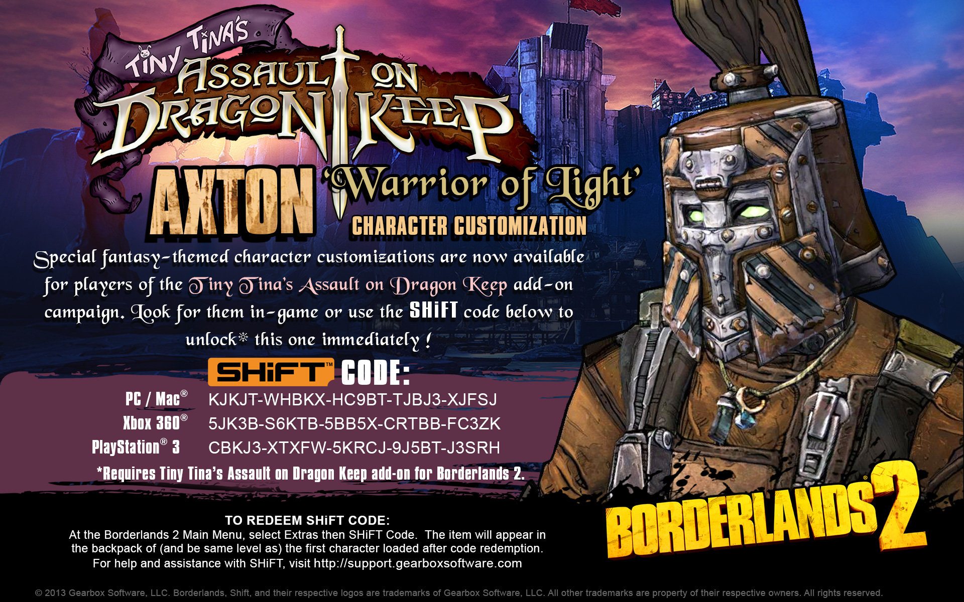 Latest shift codes borderlands 2: Unlock Free Loot Now!