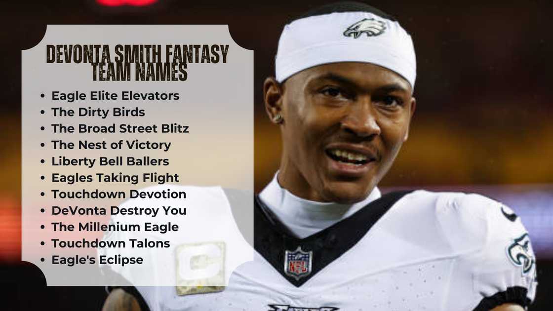 Cool Devonta Smith Fantasy Football Team Names(2024)