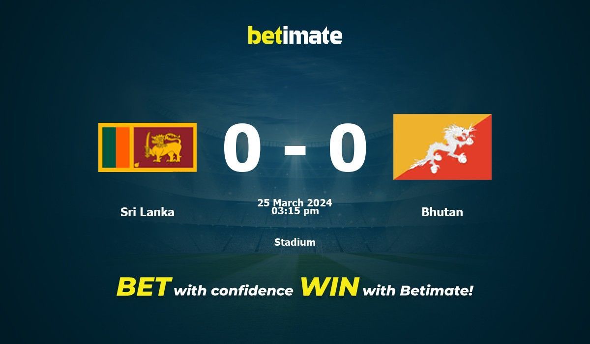 Betting Tips: Sri Lanka vs Bhutan Prediction and Odds.