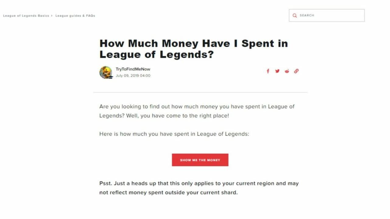 How much money did I spend on League? Track your spending easily!