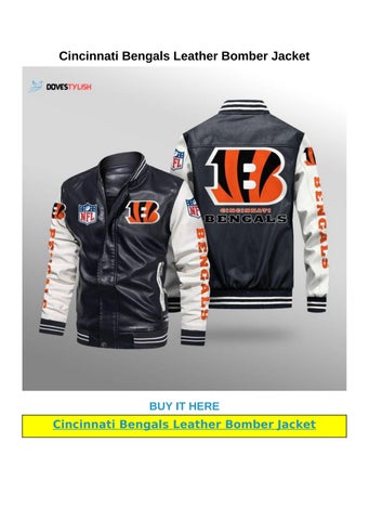 Cincinnati Bengals Leather Jacket: A Must-Have for Die-Hard Fans!