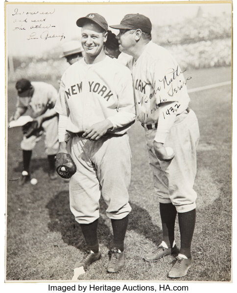 Best Photo of Babe Ruth and Lou Gehrig: Find Out Where to View This Historic Shot.